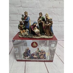 Enchanted Forest Nativity Set 9x6 NIB